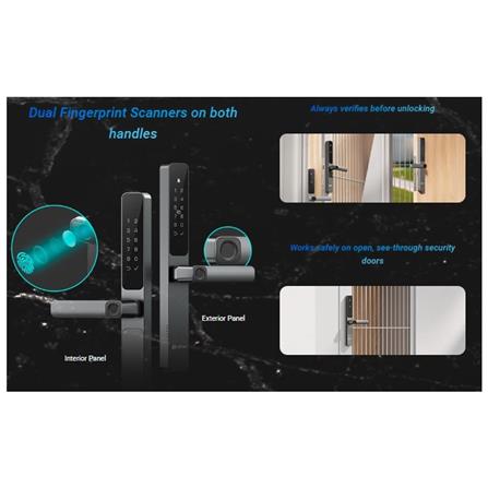 EZVIZ SMART DIGITAL GATE LOCK DUAL-SIDED WIFI FINGERPRINT DL06 PRO