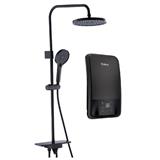 RUBINE SHOWER HEATER DC PUMP WITH RAIN SHOWER RWH-IAD931D-RMSB SPACE BLACK