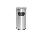 STAINLESS STEEL ROUND BIN WITH ASHTRAY AS-002S