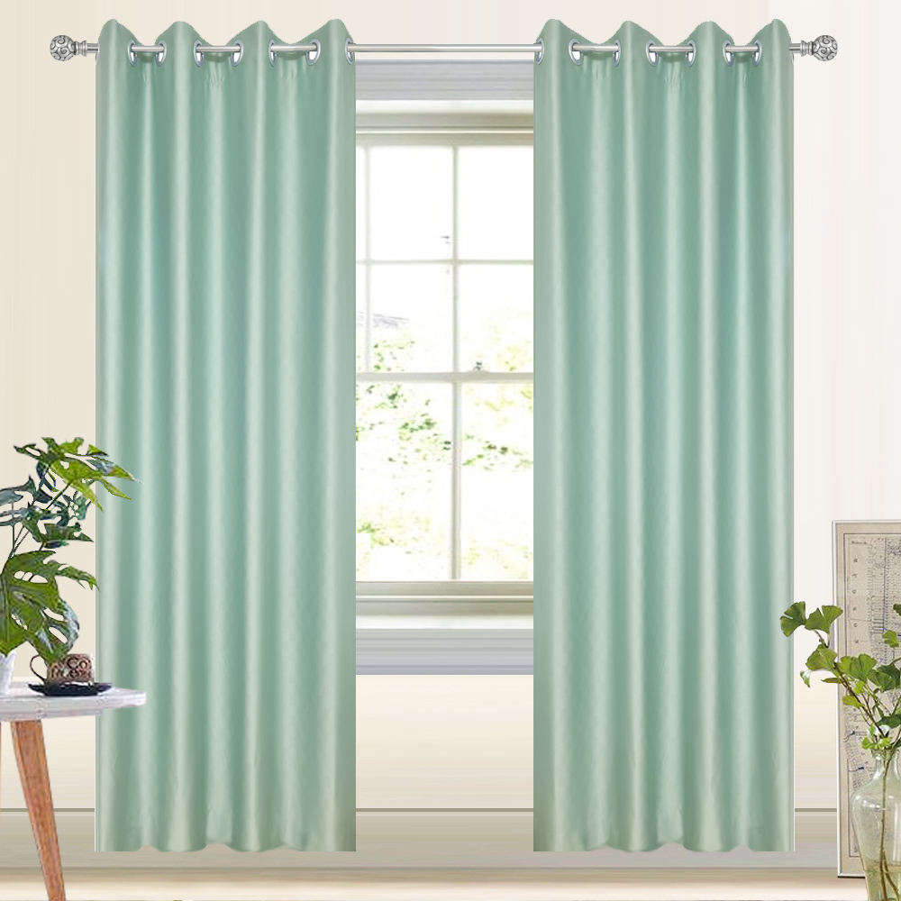 HOME LIVING STYLE CURTAIN EYELET QUARRY UV 150X220CM GREEN