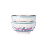 COLOR KING THE HERITAGE GARDEN CERAMIC BOWL 5" SET OF 2 - HERITAGE WHITE 3637-5-WH