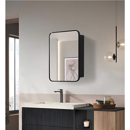 GLOREX MIRROR CABINET MB4560BLACK 45CM
