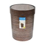 ROUND DUSTBIN SWING ACCO DAZZLE 7L GOLD BROWN [EXCLUSIVE FROM HOMEPRO THAILAND]
