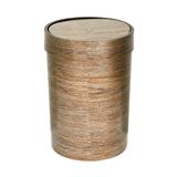 ROUND DUSTBIN SWING ACCO DAZZLE 15.5L GOLD BROWN [EXCLUSIVE FROM HOMEPRO THAILAND]