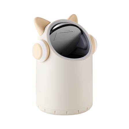 SMART DUSTBIN ACCO KITTEN 2L WHITE/CREAM [EXCLUSIVE FROM HOMEPRO THAILAND]