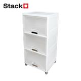 3-TIER STORAGE CABINET WITH TOP-OPENING DOOR STACKO MOREZ 45X38X90CM WHITE [EXCLUSIVE FROM HOMEPRO THAILAND]