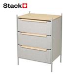 3-DRAWER FABRIC STORAGE UNIT STACKO JAZE 57.5X38.9X78.8CM GREY [EXCLUSIVE FROM HOMEPRO THAILAND]