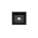LIVINOX UNDERMOUNT GRANITE SINK LGS-813BK BLACK 1BOWL 46CM