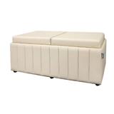 2-SEATER RECTANGULAR OTTOMAN BENCH FURDINI HELENA PU BEIGE [EXCLUSIVE FROM HOMEPRO THAILAND]