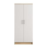 WARDROBE WITH 2 DOORS FURDINI HERO 80CM NATURAL OAK/WHITE [EXCLUSIVE FROM HOMEPRO THAILAND]
