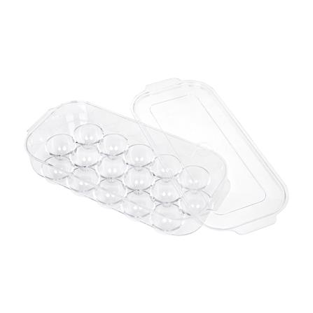 EGG STORAGE CONTAINER 16-EGG KECH SNOWY 14.5X33X7.5CM