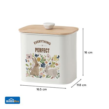 RECTANGULAR CANISTER WITH PULL LID KECH BUNNY BOX 2.3L [EXCLUSIVE FROM HOMEPRO THAILAND]