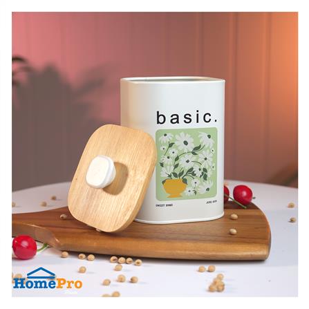 RECTANGULAR CANISTER WITH PULL LID KECH ALL BLOOM BASIC SS 1.4L