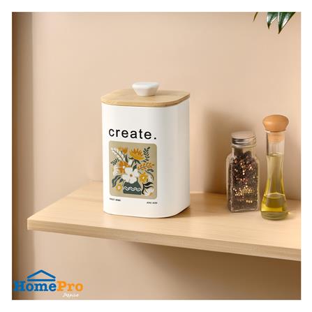 RECTANGULAR CANISTER WITH PULL LID KECH ALL BLOOM CREATE SS 1.4L