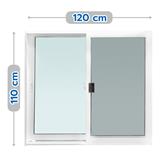 ALUMINUM SLIDING WINDOW WITH SCREEN S-S AZLE 120X110CM WHITE [EXCLUSIVE FROM HOMEPRO THAILAND]
