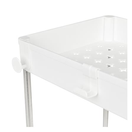 3-TIER ROLLING STORAGE CART KECH NIFTY 40X22X60CM WHITE [EXCLUSIVE FROM HOMEPRO THAILAND]
