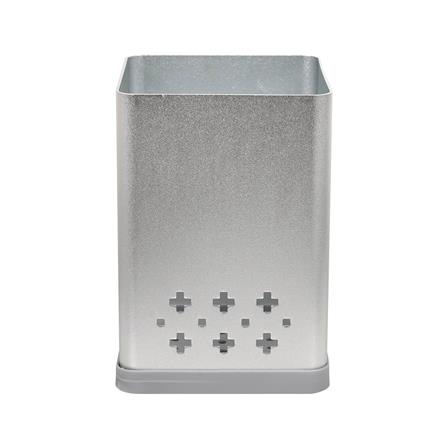 KECH ALUMINIUM UTENSIL BOX 1 HOLE NOBLE SILVER