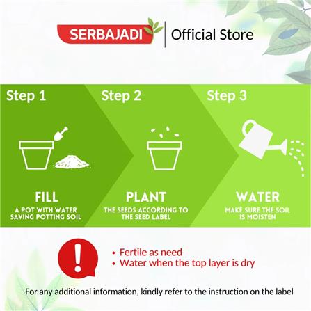 SERBAJADI WATER SAVING POTTING SOIL (5L)