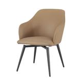 SWIVEL DINING CHAIR FURDINI RIVER PU BROWN [PRE-ORDER IMPORT PRODUCTS]