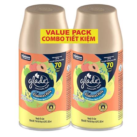 GLADE AUTO SPRAY RF GR APPLE PEACH 252ML TWIN PACK