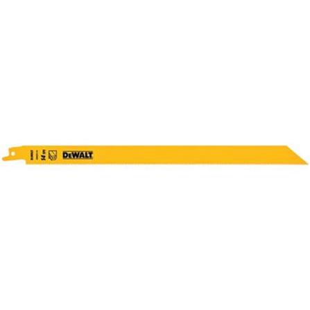 DEWALT 12" RECIPROCATING SAW BLADE (METAL) [14TPI] 5PCS/PACK DW4838