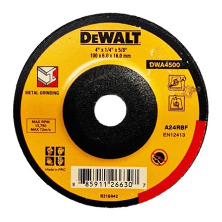 DEWALT 4" GRINDING DISC 6MM (METAL) DWA4500-B1
