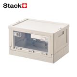FOLDABLE STORAGE BOX STACKO LAURA 20L 36X25X21CM WHITE [EXCLUSIVE FROM HOMEPRO THAILAND]