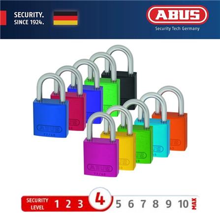 (ONLINE) ABUS 40MM TITALIUM LOVE PADLOCK ALUMINIUM SHACKLE 1 KEY 72LL/40FRESH BLACK