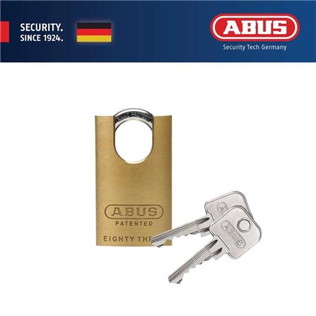 (ONLINE) ABUS 45MM CLOSED SHACKLE SOLID BRASS PADLOCK WITH 2 KEYS 83CS/45