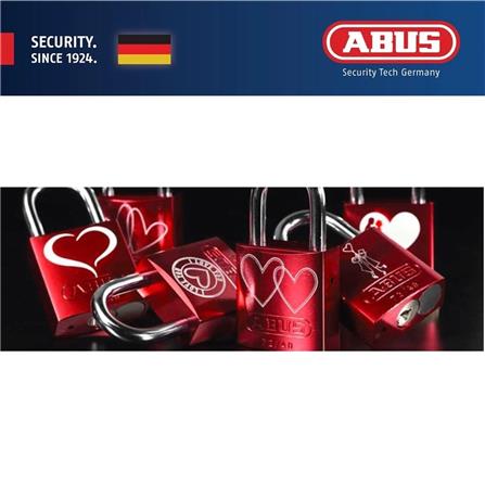 (ONLINE) ABUS 40MM TITALIUM LOVE PADLOCK WITH 2 KEYS 72/40 LOVELOCK 2