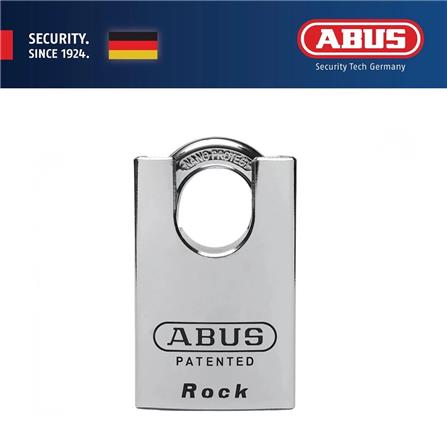 (ONLINE) ABUS 55MM THE ROCK CLOSED SHACKLE HARDENED STEEL PADLOCK W/2KEYS 83CS/55