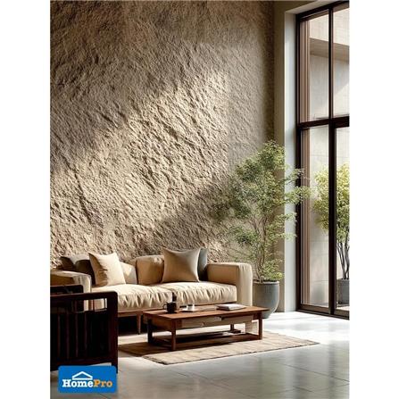 PU DECORATIVE WALL PANEL 60x120CM TARA ROCK STONE BROWN [EXCLUSIVE FROM HOMEPRO THAILAND]