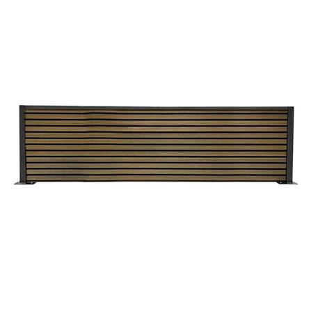 SUNSHIELD PRIVACY FENCE SET-A 200X60CM WALNUT