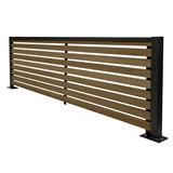 SUNSHIELD PRIVACY FENCE SET-A S90 200X60CM WALNUT