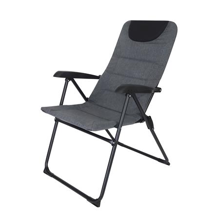 FOLDING LEISURE CHAIR SPRING FLODING GREY [EXCLUSIVE FROM HOMEPRO THAILAND]