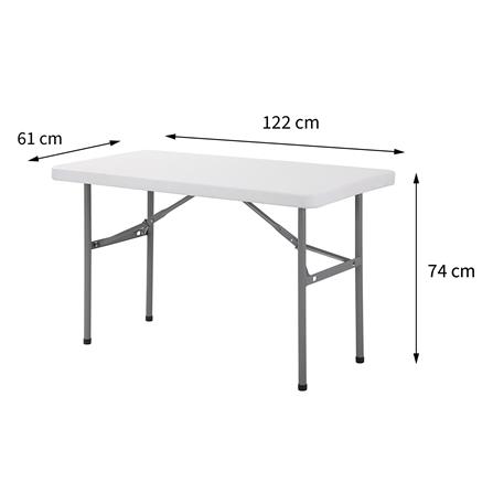 HDPE FOLD-IN-HALF TABLE ME LIVING 120CM WHITE [EXCLUSIVE FROM HOMEPRO THAILAND]