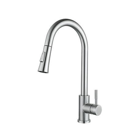CABANA BUILT-IN NANOMAGMA STAINLESS STEEL SINK PAKCAGE CKS6407 1BOWL SILVER 75CM WITH PULL OUT TAP