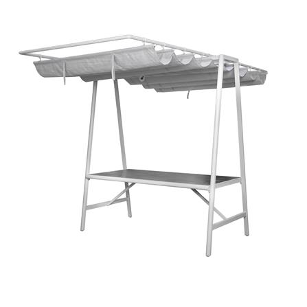 4-SEAT PATIO DINING SET SOLAR BENETTA SERENITY LIGHT GREY [EXCLUSIVE FROM HOMEPRO THAILAND]