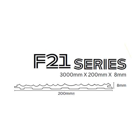 ECOCLASS PROCLASS FLUTED PANEL F21-9014 300X20X0.8CM 0.6M2