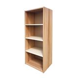 OPEN CABINET WITH 4 COMPARTMENTS FURDINI FINE WOOD GRAIN/WHITE CREAM FABRIC PATTERN [EXCLUSIVE FROM HOMEPRO THAILAND]