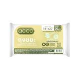 GARBAGE BAG ROLL CIRCULAR ACCO 18X20IN MINT AND LEMON LIGHT GREEN (30PCS/PACK)