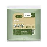 GARBAGE BAG WITH HANDLE TIE CIRCULAR LIGHT GREEN 18X20" 56PCS