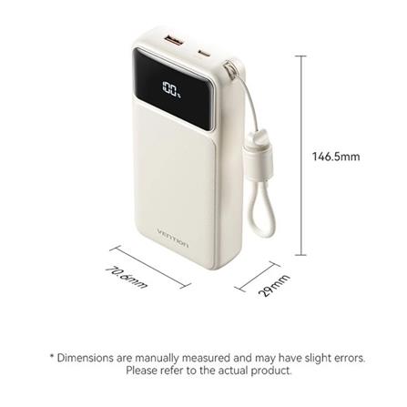 VENTION POWERBANK 20000mAh FAST CHARGE BLUE XGYL0-40-TY