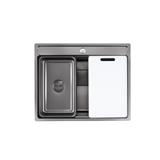 LIVINOX BUILT IN NANO LAVA MULTIFUNCTIONAL KITCHEN SINK LWS-6452VB STAINLESS STEEL 304 GUN METAL 64CM