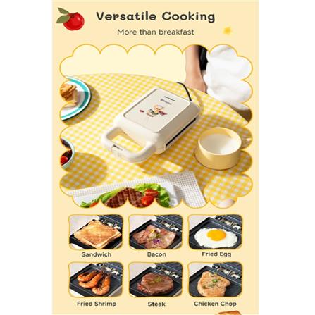 BUTTERBEAR X SIMPLUS SANDWICH MAKER SMZJ001CW00-BB-S 650W