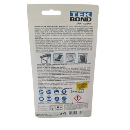 TEKBOND HYBRID GUTTER & ROOF SEALANT ADHESIVE 85ML-GREY