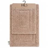 HOME LIVING STYLE TUFTED MAT FIFI 2IN1 50X80CM BROWN