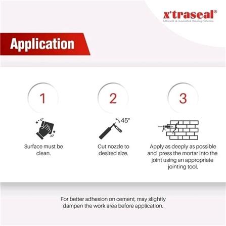 X'TRASEAL GROUT REPAIR SEALANT 300ML GREY MC-809 PREMIUM MORTAR