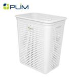 RECTANGULAR LAUNDRY BASKET PLIM BUBBLE SIZE L WHITE