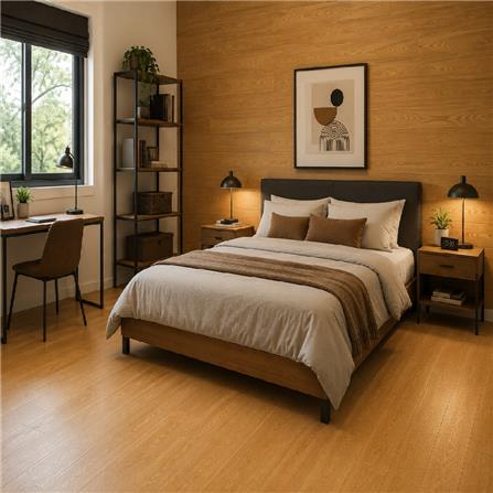 TARA VINYL TILE STICKER 15X91CM 2MM ROYAL WALNUT 3.28M2